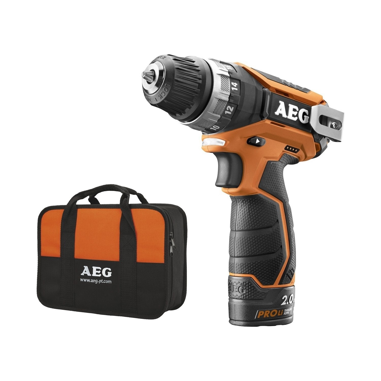 Aeg BS 12 C2 LI Çift Akülü Matkap (Lithium ion 12 V; 2.0 Ah)